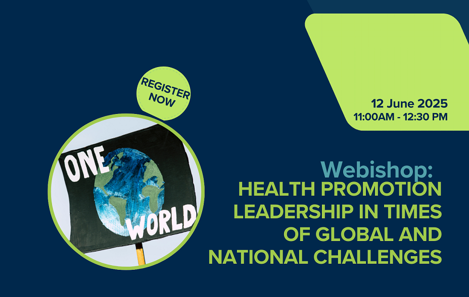 Webinar to focus on health promotion leadership in challenging times image